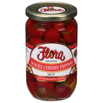 Flora Pickles, Whole Cherry Peppers, Hot