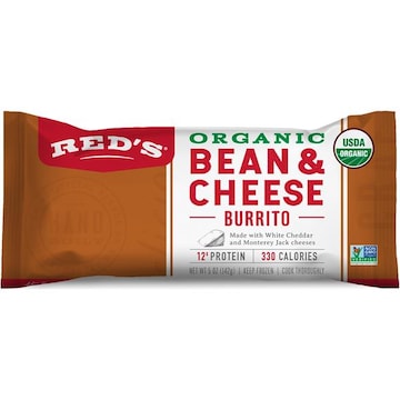 Red's Burrito, Organic, Bean & Cheese