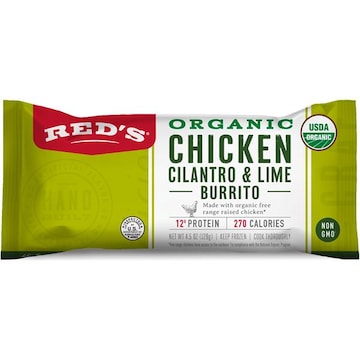 Red's Burrito, Organic, Chicken Cilantro & Lime