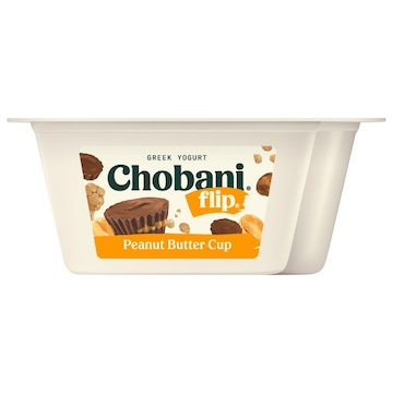 Chobani Flip Greek Yogurt, Low-Fat, Peanut Butter Cup, Chocolate