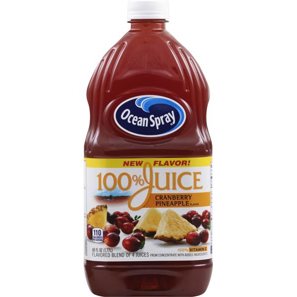 Ocean Spray 100% Juice, Cranberry Pineapple Flavor | Publix Super