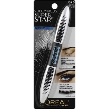 L'Oreal Paris Voluminous Super Star Primer/Mascara, Waterproof, Black 625