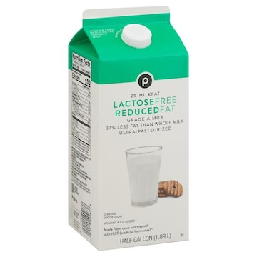 Publix Milk, Lactose Free, Reduced Fat, 2% Milkfat