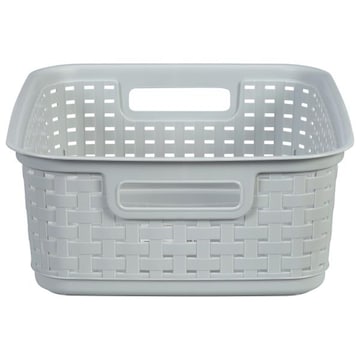 Sterilite Laundry Basket, Weave, Cement