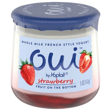 Oui Whole Milk French Style Fruit on the Bottom Strawberry Yogurt