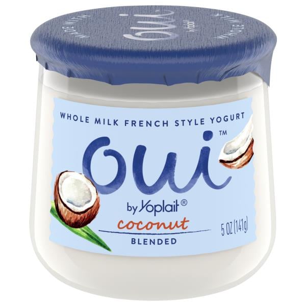 Oui Yogurt, Whole Milk, French Style, Coconut, Blended Publix Super