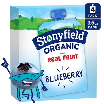 Stonyfield Organic Yogurt, Reduced Fat, Blueberry