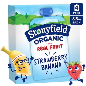 Stonyfield Organic Organic Reduced Fat Yogurt, Strawberry Banana