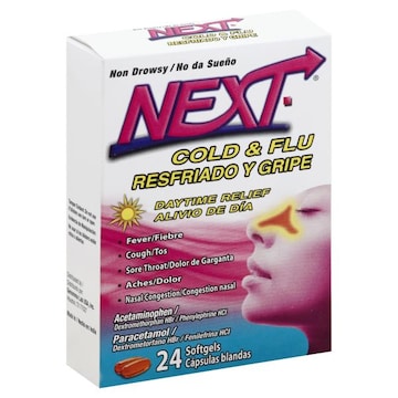 Next Cold & Flu, Daytime Relief, Softgels