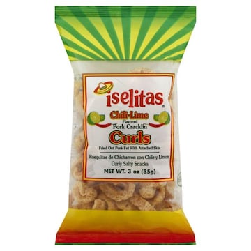 Iselitas Pork Cracklin Curls, Chili-Lime Flavored