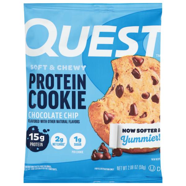 Quest Protein Cookie, Chocolate Chip, Soft & Chewy | Publix Super