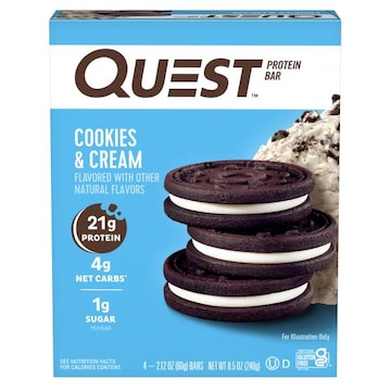 Quest Protein Bar, Cookies & Cream Flavor