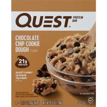Quest Protein Bars, Chocolate Chip Cookie Dough Flavor