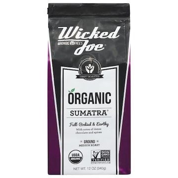 Wicked Joe Organic Ground Medium Roast Sumatra Coffee