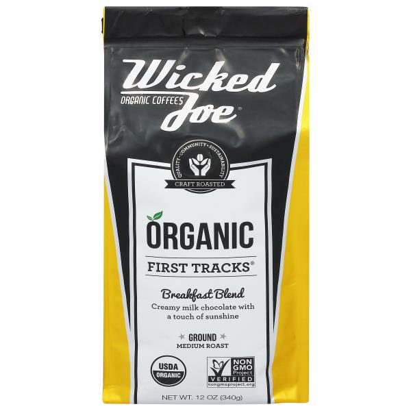 Wicked Joe Breakfast Blend Medium Roast Ground Organic Coffee