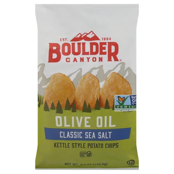 Boulder Canyon Potato Chips Olive Oil Classic Sea Salt Kettle Style   826988 600x600 A 