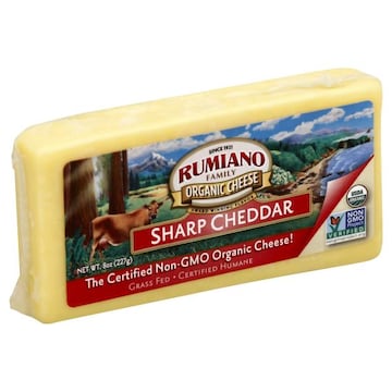 Rumiano Organic Cheese, Sharp Cheddar