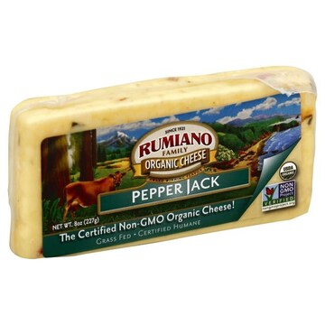 Rumiano Organic Cheese, Pepper Jack