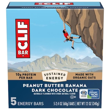 Clif Bar Peanut Butter Banana Dark Chocolate Energy Bars