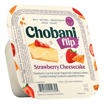 Chobani Flip Yogurt, Greek, Strawberry Cheesecake