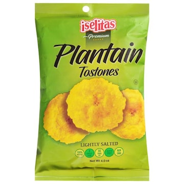 Iselitas Plantain Tostones Chips, Salt