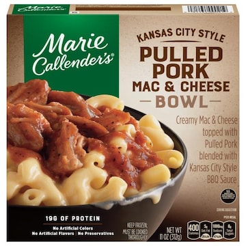 Marie Callender's Kansas City Style Pulled Pork Mac And Cheese Bowl