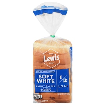 Lewis Bake Shop 1/2 Loaf Soft White Bread