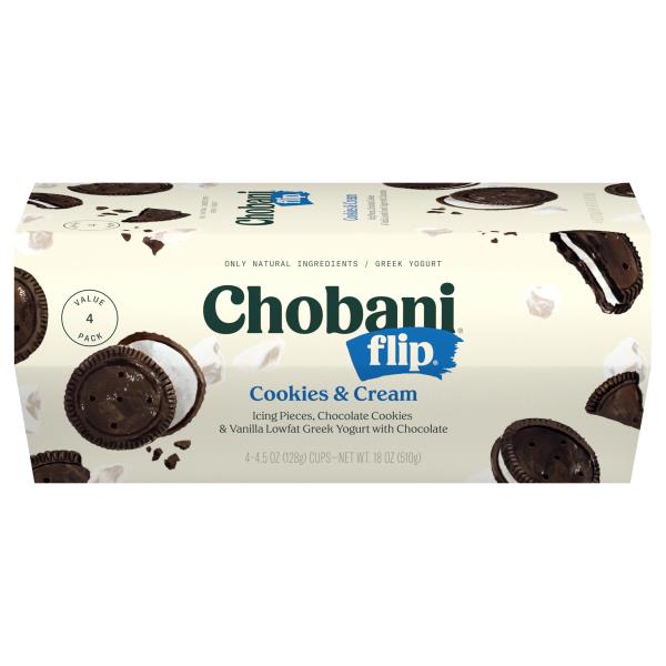 Chobani Flip Greek Lowfat Cookies & Cream Yogurt Value Pack