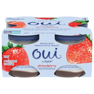 Oui Yogurt, French Style, Whole Milk, Strawberry