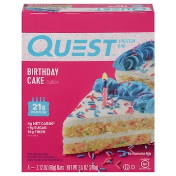 Quest PROTEIN BAR, BIRTHDAY CAKE FLAVOR