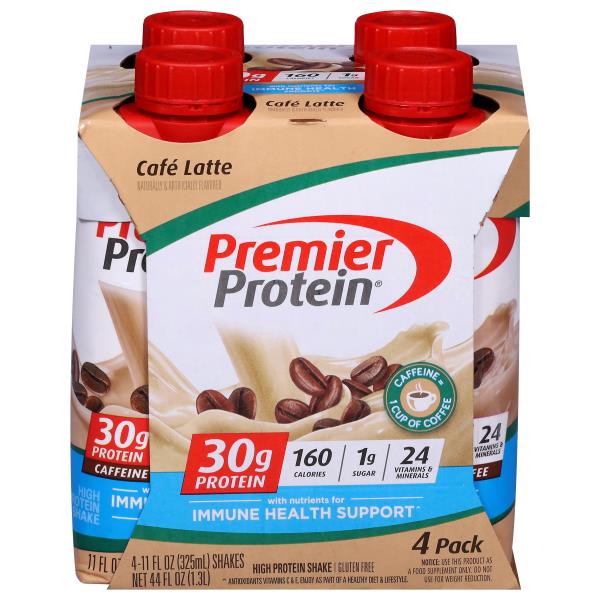 Premier Protein High Protein Shake, Cafe Latte, 4 Pack Publix Super