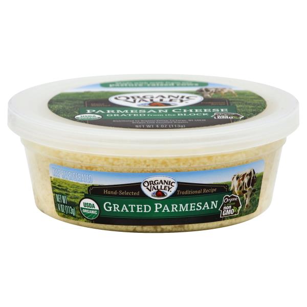 Organic Valley Cheese, Grated, Parmesan Publix Super Markets