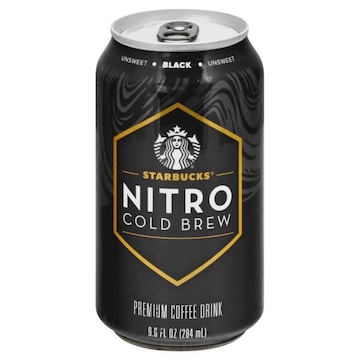Starbucks Cold Brew Starbucks Nitro Cold Brew Premium Coffee Drink Black Unsweetened 9.6 Fl Oz Can