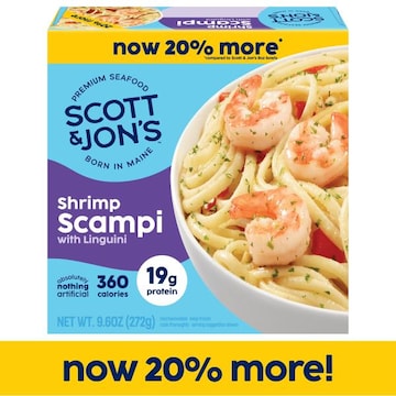 Scott & Jon's Shrimp Scampi with Linguini Frozen Meal - 9.6 Oz