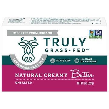 Truly Grass-Fed Butter, Natural Creamy, Unsalted
