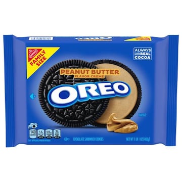Oreo OREO Peanut Butter Creme Chocolate Sandwich Cookies, Family Size, 17 oz
