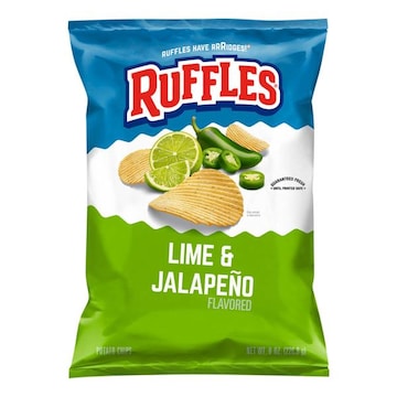 Ruffles Potato Chips, Lime & Jalapeno Flavored