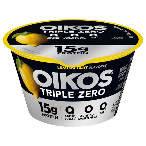 Oikos Pro Triple Zero Yogurt, Nonfat, Lemon Tart Flavored | Publix