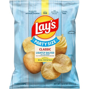 Lay's Lightly Salted Potato Chips Classic 12 1/2 Oz