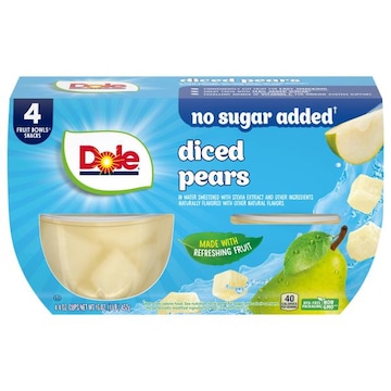 Dole No Sugar Added Diced Pears
