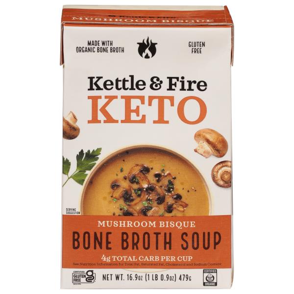 Kettle & Fire Keto Bone Broth Soup, Mushroom Bisque Publix Super Markets