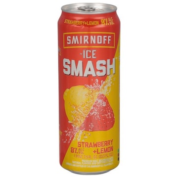 Smirnoff Ice Smash Malt Beverage, Strawberry + Lemon