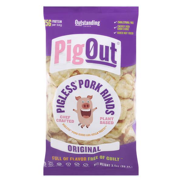 Outstanding Foods Pig Out Pork Rinds, Pigless, Original Publix Super