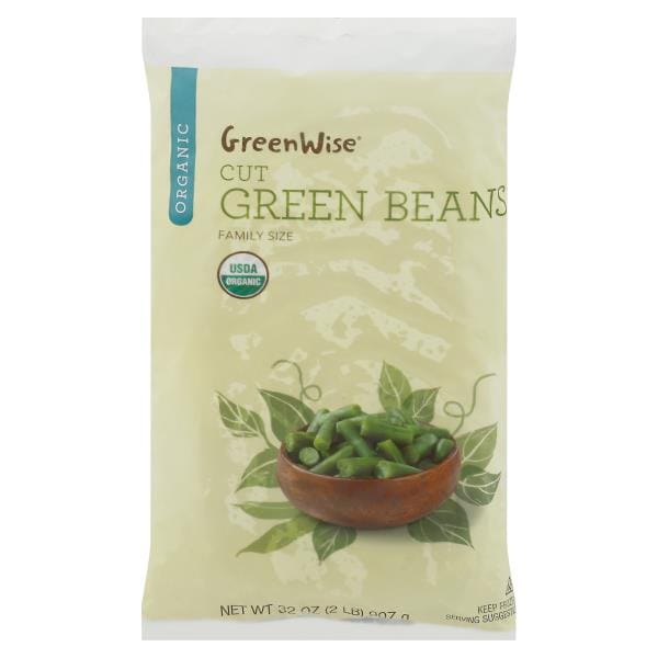 GreenWise Green Beans, Organic, Cut, Family Size Publix Super Markets