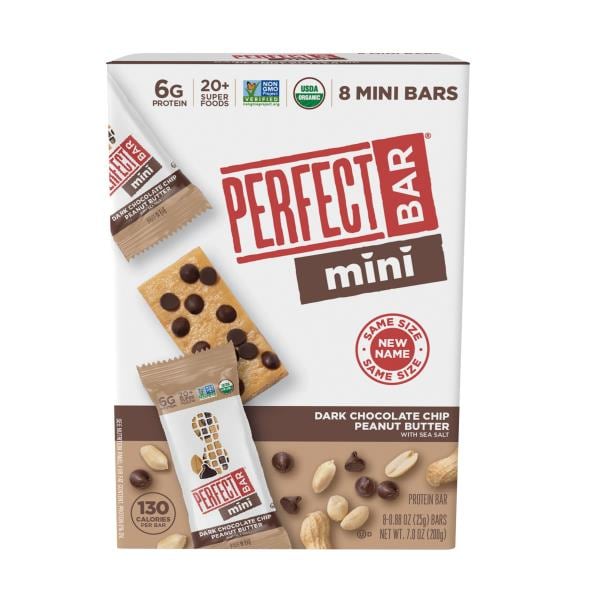 Perfect Bar Protein Bar, Dark Chocolate Chip Peanut Butter with Sea Salt, Snack Size Publix