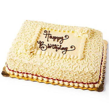 1/4 Sheet Raspberry Elegance Cake