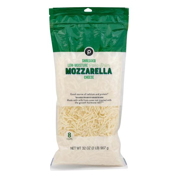 Publix LowMoisture, PartSkim Mozzarella, Shredded Cheese Publix