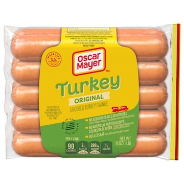 Oscar Mayer Turkey Uncured Franks Hot Dogs
