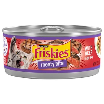 Friskies Cat Food, with Beef in Gravy, Meaty Bits