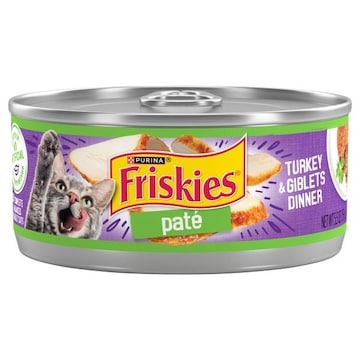 Friskies Cat Food, Turkey & Giblets Dinner, Pate